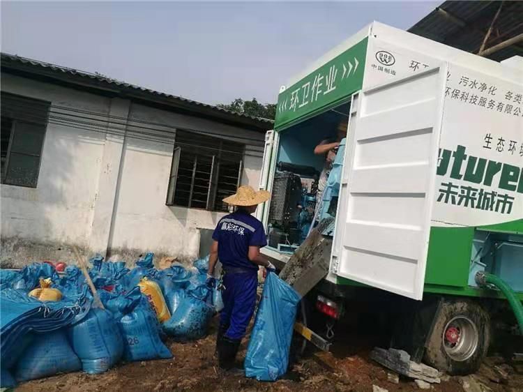 苏尼特右工业污泥压干处理